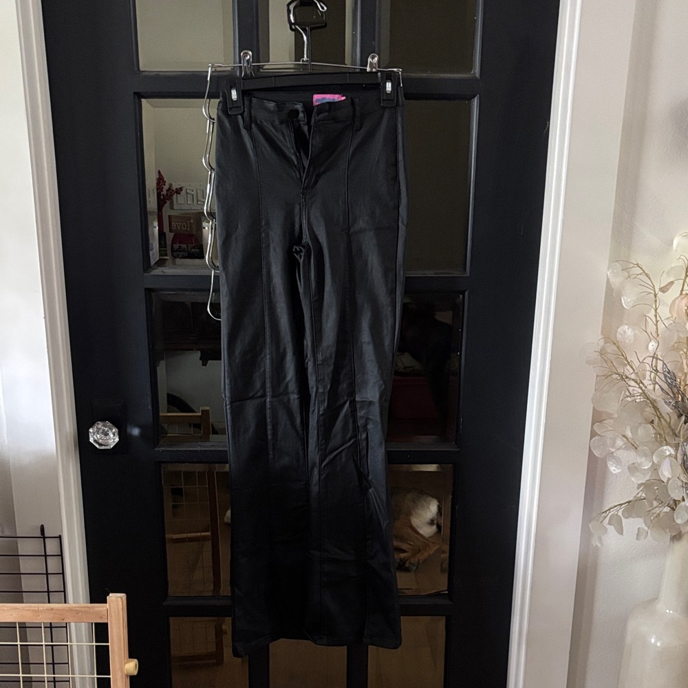 Edikted Black “Leather” Pants Bootcut
